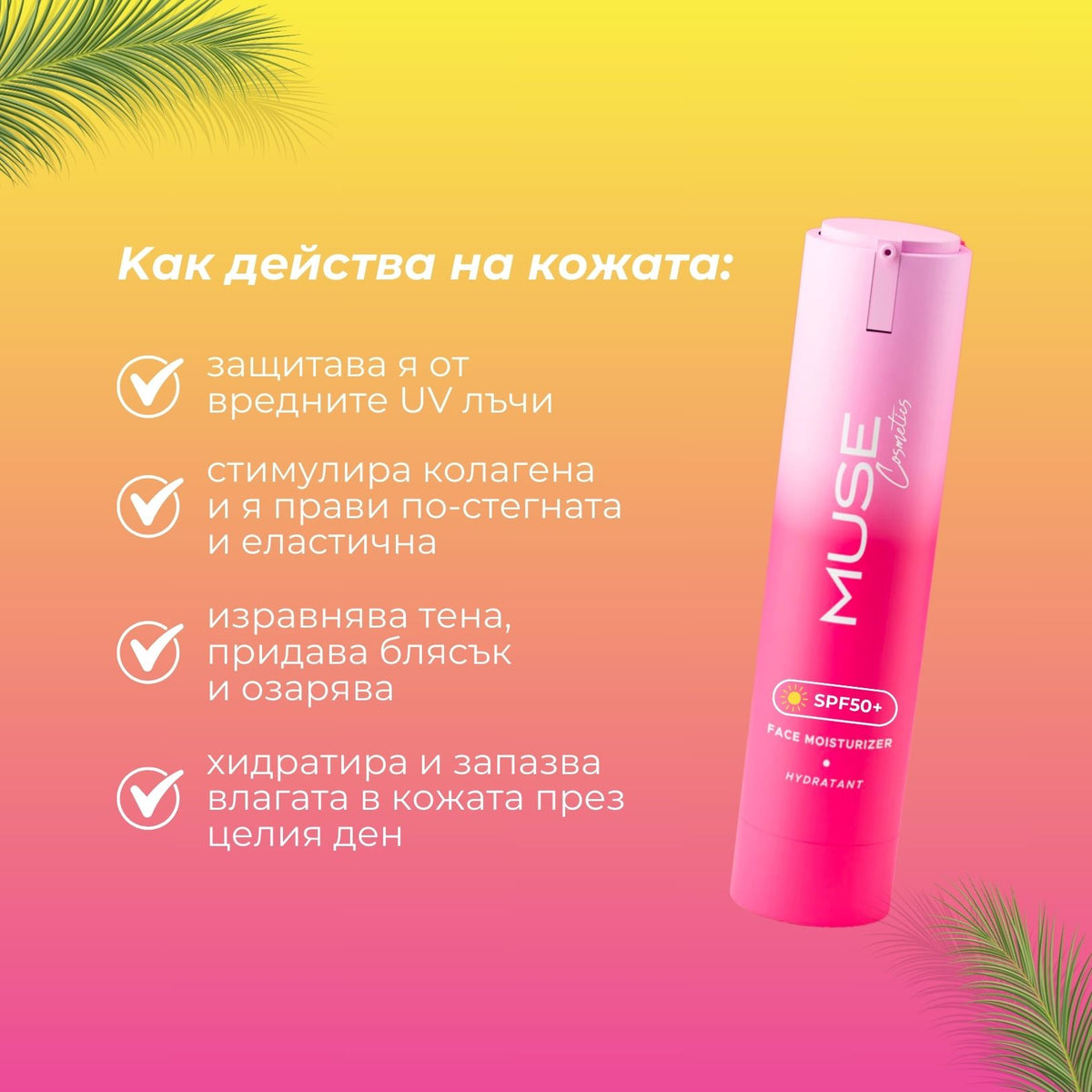 Face Moisturizer Sunscreen SPF 50