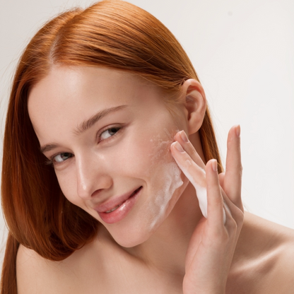 Fine foam from the MUSE Pink cleansing foam