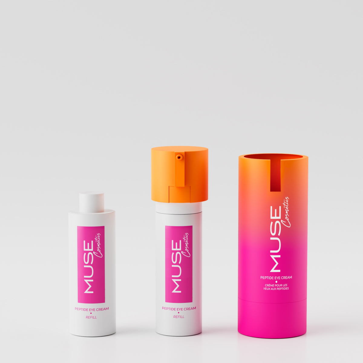 Refill system of the MUSE eye cream